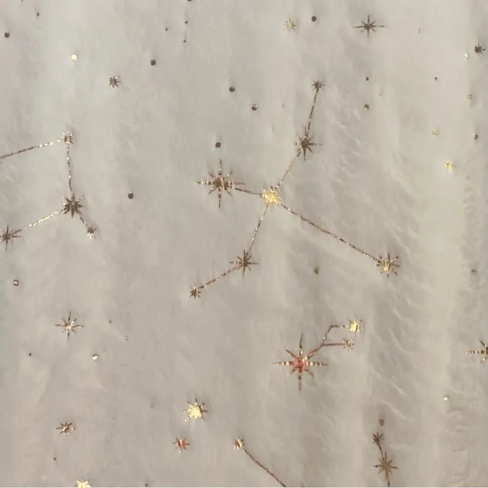 AVIVA STANOFF Zodiac Ivory With Gold Throw 50X70”